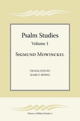 cover of Psalm Studies, Volume 1