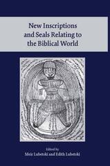 cover of New Inscriptions and Seals Relating to the Biblical World