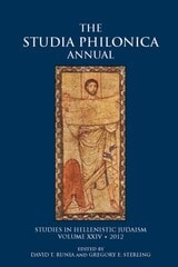cover of Studia Philonica Annual XXIV, 2012