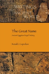 cover of The Great Name: Ancient Egyptian Royal Titulary