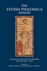 cover of Studia Philonica Annual XXV, 2013
