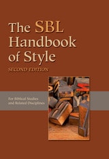 cover of The SBL Handbook of Style