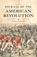 cover of Journal of the American Revolution 2016: Annual Volume