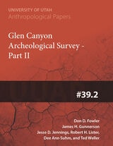 cover of Glen Canyon Archaeological Survey Part II: UUAP 39.2