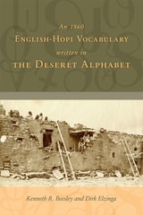 cover of An 1860 English-Hopi Vocabulary Written in the Deseret Alphabet