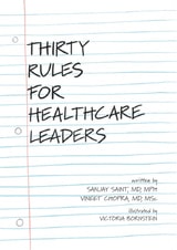cover of Thirty Rules for Healthcare Leaders: Illustrated by Victoria Bornstein