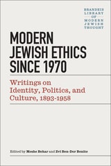 cover of Modern Middle Eastern Jewish Thought: Writings on Identity, Politics, and Culture, 1893–1958