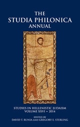 cover of Studia Philonica Annual XXVI, 2014
