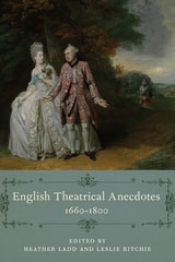 cover of English Theatrical Anecdotes, 1660-1800