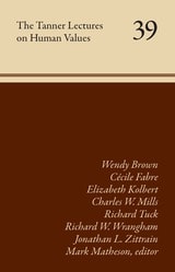 cover of The Tanner Lectures on Human Values: Volume 39
