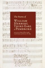 cover of The Poems of William Herbert, Third Earl of Pembroke