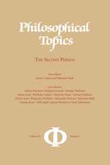 cover of Philosophical Topics 42.1: The Second Person
