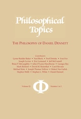 cover of Philosophical Topics 22: The Philosophy of Daniel Dennett