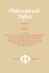 cover of Philosophical Topics 32.1-2: Agency
