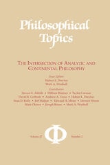 cover of Philosophical Topics 27.2: The Intersection of Analytic and Continental Philosophy