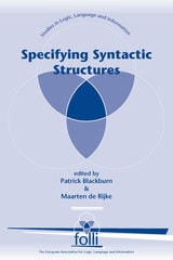 cover of Specifying Syntactic Structures