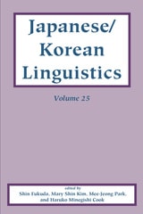 cover of Japanese/Korean Linguistics, Volume 25