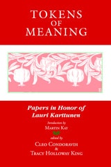 cover of Tokens of Meaning: Papers in Honor of Lauri Karttunen