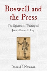 cover of Boswell and the Press: Essays on the Ephemeral Writing of James Boswell
