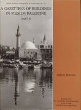 cover of A Gazetteer of Buildings in Muslim Palestine
