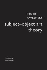 cover of Subject–Object Art Theory