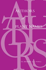 cover of Authors of Plant Names