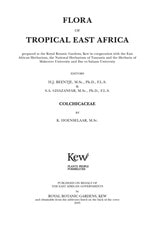 cover of Flora of Tropical East Africa: Colchicaceae