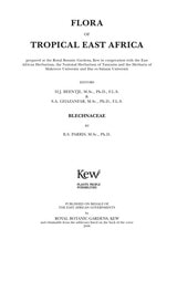 cover of Flora of Tropical East Africa: Blechnaceae