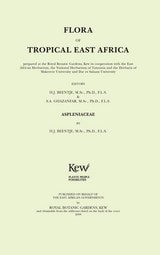 cover of Flora of Tropical East Africa: Aspleniaceae
