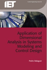 cover of Application of Dimensional Analysis in Systems Modeling and Control Design
