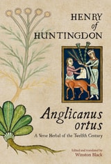 cover of Anglicanus ortus: A Verse Herbal of the Twelfth Century