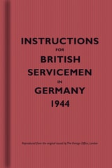 cover of Instructions for British Servicemen in Germany, 1944