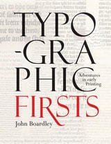 cover of Typographic Firsts