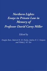 cover of Northern Lights: Essays in Private Law in Memory of Professor David Carey Miller