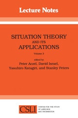 cover of Situation Theory and Its Applications, Volume 3