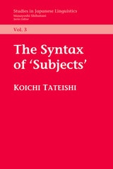 cover of The Syntax of Subjects
