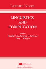 cover of Linguistics and Computation