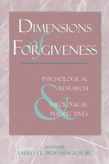 cover of Dimensions Of Forgiveness: A Research Approach