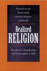 cover of Realized Religion: Research on the Relationship between Religion and Health