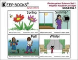 cover of KEEP BOOKS Digital Editions Kindergarten Science Set 1: Weather-Related Concepts