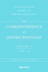 cover of Correspondence of Jeremy Bentham, Volume 1: 1752 to 1776