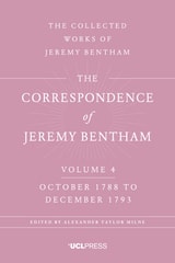 cover of Correspondence of Jeremy Bentham, Volume 4: October 1788 to December 1793