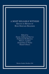 cover of A Most Reliable Witness: Essays in Honor of Ross Shepard Kraemer