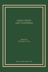 cover of When Texts Are Canonized
