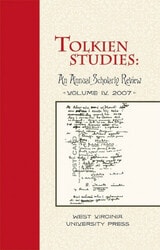 cover of Tolkien Studies: An Annual Scholarly Review, Volume IV