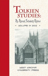 cover of Tolkien Studies: An Annual Scholarly Review, Volume IX