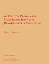 cover of A Computer Program for Monothetic Subdivisive Classification in Archaeology