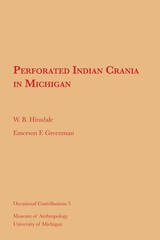 cover of Perforated Indian Crania in Michigan