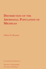 cover of Distribution of the Aboriginal Population of Michigan