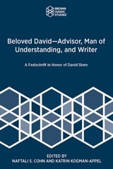 cover of Beloved David—Advisor, Man of Understanding, and Writer: A Festschrift in Honor of David Stern